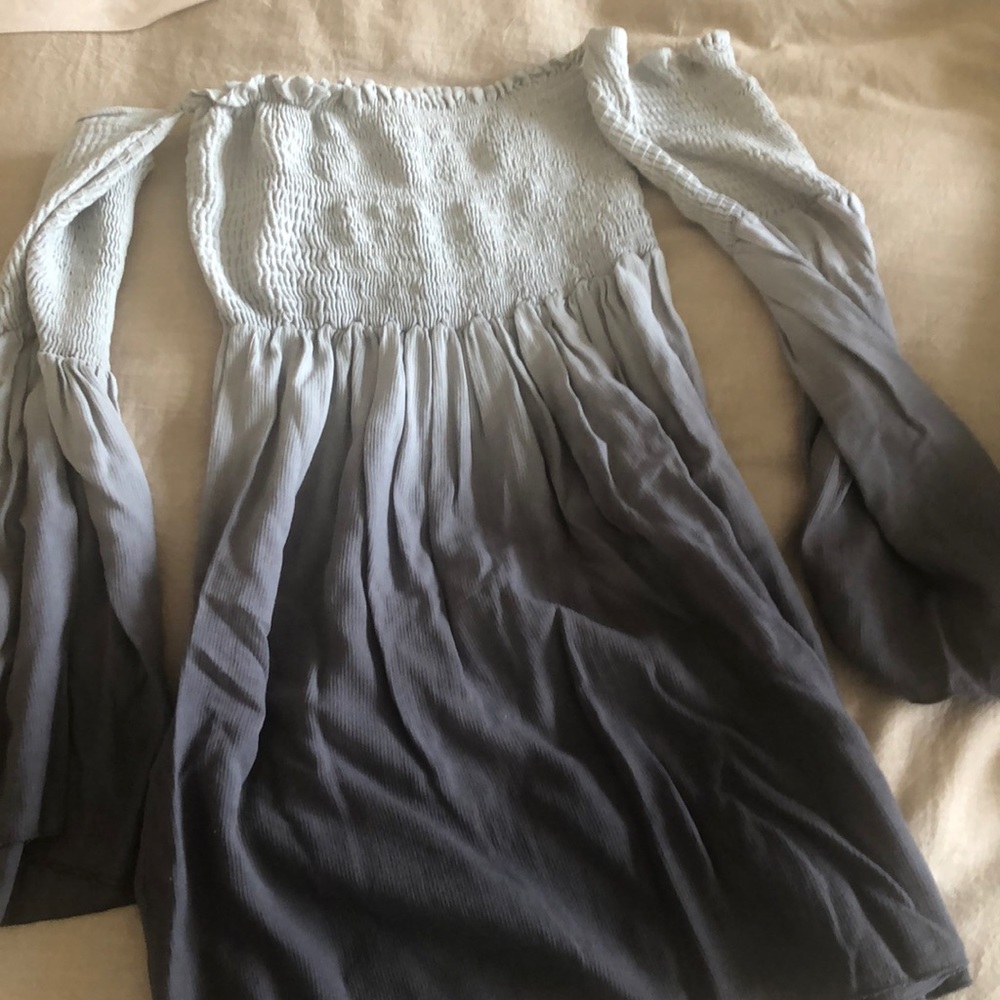Grey ombré mini dress